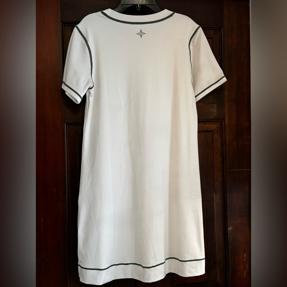 Tuckernuck White‎ Mini Dress with Green Accents - Picture 2 of 10
